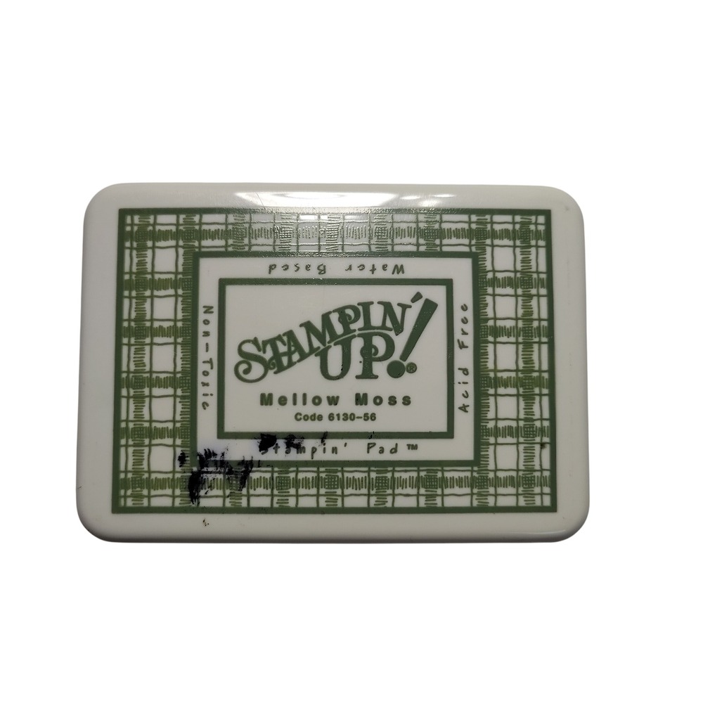Stampin‎ Up Mellow Moss Water Based Ink Pad Acid Free Non Toxic Crafting